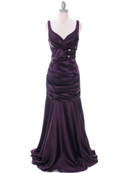 5098 Dark Purple Bridesmaid Dress, Dark Purple