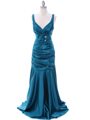 5098 Teal Bridesmaid Dress - Teal, Front View Thumbnail