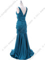 5098 Teal Bridesmaid Dress - Teal, Back View Thumbnail