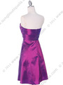 509 Purple Taffeta Homecoming Dress - Purple, Back View Thumbnail