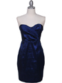 5148 Navy Stretch Taffeta Cocktail Dress - Navy, Front View Thumbnail