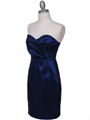 5148 Navy Stretch Taffeta Cocktail Dress - Navy, Alt View Thumbnail