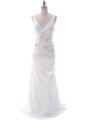 5231 Off White Destination Bridal Dress - Off White, Front View Thumbnail