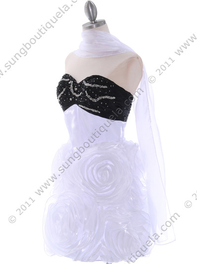5233 White Prom Dress - White, Alt View Medium