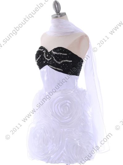 5233 White Prom Dress - White, Alt View Medium