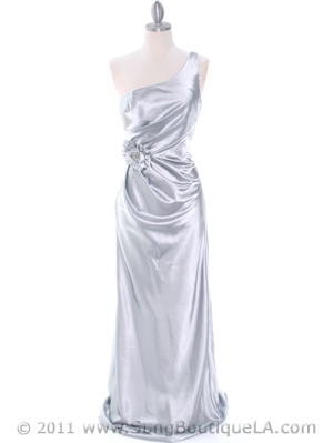 5234 Silver Evening Dress, Silver