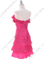 5239 Hot Pink Homecoming Dress - Hot Pink, Back View Thumbnail