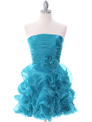 5240 Teal Cocktail Dress, Teal