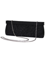 6130 Black Evening Bag with Beads - Black, Alt View Thumbnail