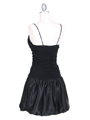 6224 Black Party Bubble Dress - Black, Back View Thumbnail