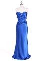 6251 Royal Blue Evening Gown - Royal Blue, Front View Thumbnail