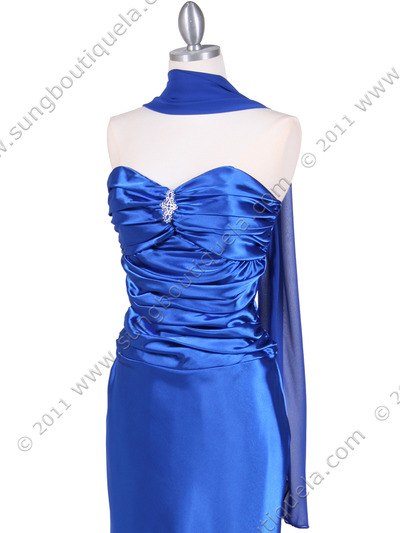 6251 Royal Blue Evening Gown - Royal Blue, Alt View Medium