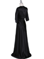 6265 Black Sequins Evening Dress with Bolero Jacket - Black, Back View Thumbnail