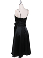 6269 Black Giltter Tea Length Dress - Black, Back View Thumbnail