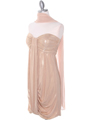 6278 Gold Shimmery Cocktail Dress - Gold, Alt View Thumbnail