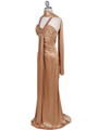 6291 Gold Embellished Evening Dress - Gold, Alt View Thumbnail
