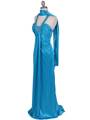 6291 Turquoise Embellished Evening Dress - Turquoise, Alt View Thumbnail