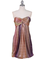 6294 Purple Shimmery Cocktail Dress - Purple, Front View Thumbnail