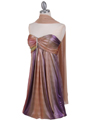 6294 Purple Shimmery Cocktail Dress - Purple, Alt View Thumbnail