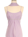 7013 Lilac Empire Waist Evening Dress - Lilac, Alt View Thumbnail