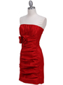 7016 Red Taffeta Homecoming Dress - Red, Alt View Thumbnail