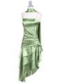 7051 Olive Cocktail Dress - Olive, Alt View Thumbnail
