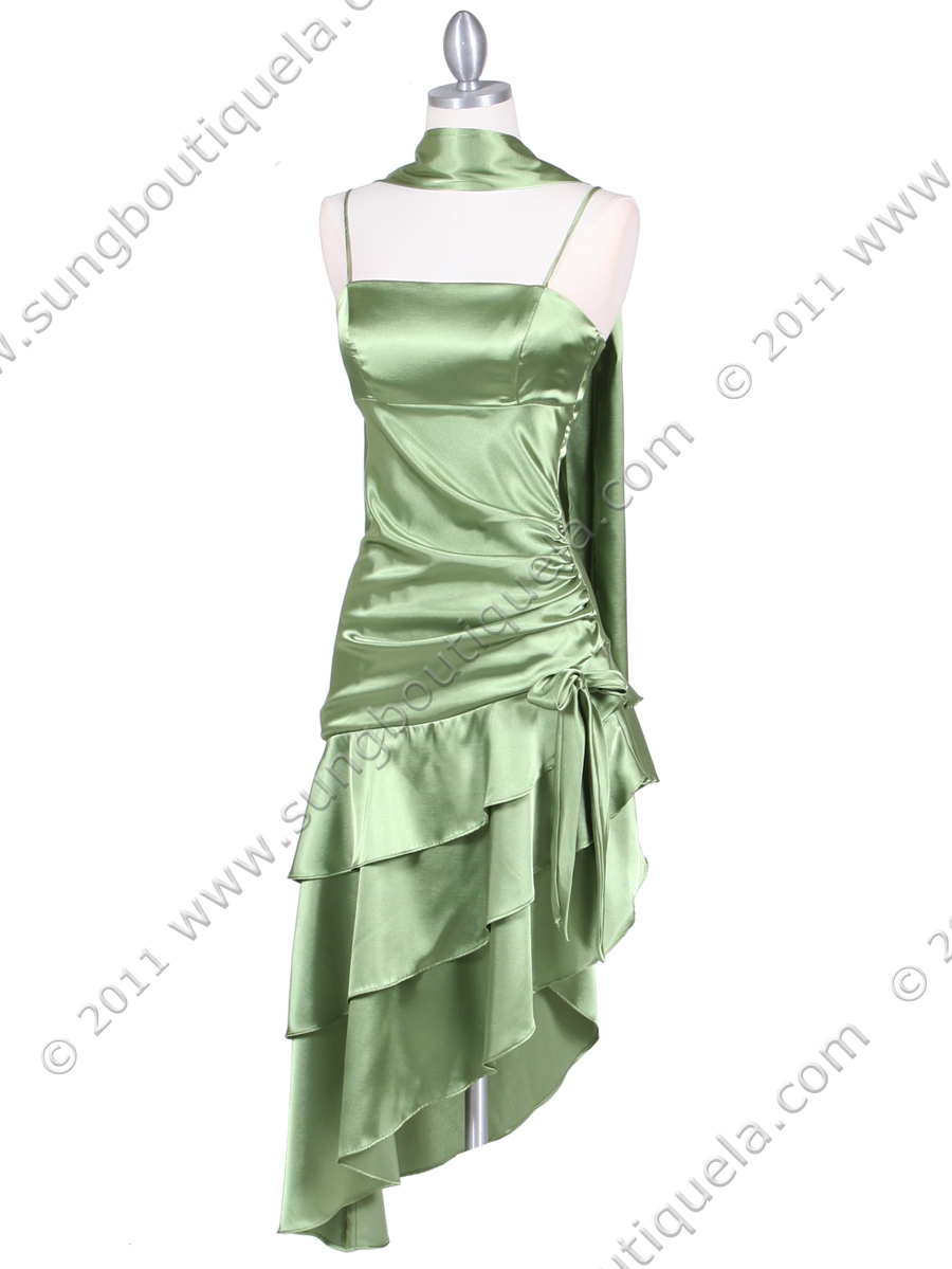 olive cocktail dress