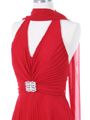 7067 Red Halter Cocktail Dress - Red, Alt View Thumbnail
