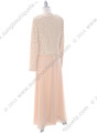 708 Gold Lace Glitter Two Piece Mother of The Bride Dress - Gold, Back View Thumbnail