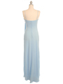 070 Baby Blue Chiffon Wrap Dress - Baby Blue, Back View Thumbnail