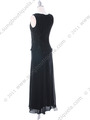 713 Black Mother of The Bride Dress - Black, Back View Thumbnail