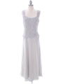 713 Silver Mother of The Bride Dress - Silver, Front View Thumbnail