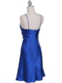 7168 Royal Blue Cocktail Dress with Rhinestone Pin - Royal Blue, Back View Thumbnail