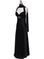 7173 Black Halter Evening Dress - Black, Alt View Thumbnail
