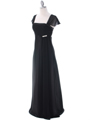 7302 Black Evening Dress - Black, Alt View Thumbnail