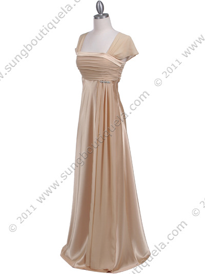 7302 Gold Evening Dress - Gold, Alt View Medium