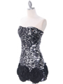74177 Black Silver Sequin Party Dress - Black Silver, Alt View Thumbnail