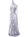 7700 Silver Charmeuse Bridesmaid Dress - Silver, Alt View Thumbnail