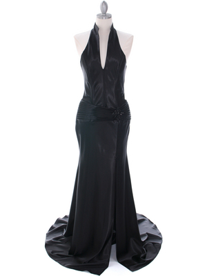 7701 Black Evening Dress, Black