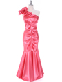 7710 Coral Prom Dress - Coral, Front View Thumbnail