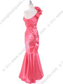 7710 Coral Prom Dress - Coral, Back View Thumbnail