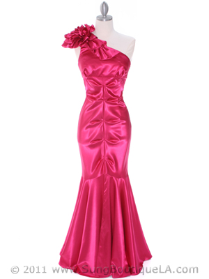 7710 Fuschia Evening Dress, Fuschia
