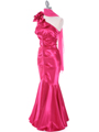 7710 Fuschia Evening Dress - Fuschia, Alt View Thumbnail