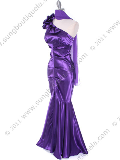 7710 Purple Bridesmaid Dress - Purple, Alt View Medium