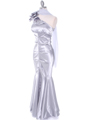 7710 Silver Evening Dress - Silver, Alt View Thumbnail