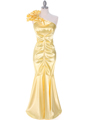 7710 Yellow Evening Dress - Yellow, Front View Thumbnail