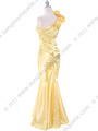 7710 Yellow Evening Dress - Yellow, Back View Thumbnail