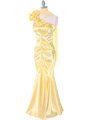 7710 Yellow Evening Dress - Yellow, Alt View Thumbnail