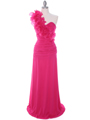 7713 Fuschia Prom Evening Dress - Fuschia, Front View Thumbnail