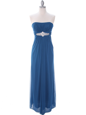 7756 Teal Evening Dress, Teal